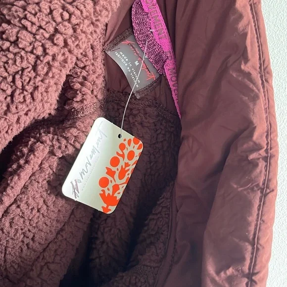 Free People Viewpoint Midi Fleece Size Medium NWT - Picture 10 of 16